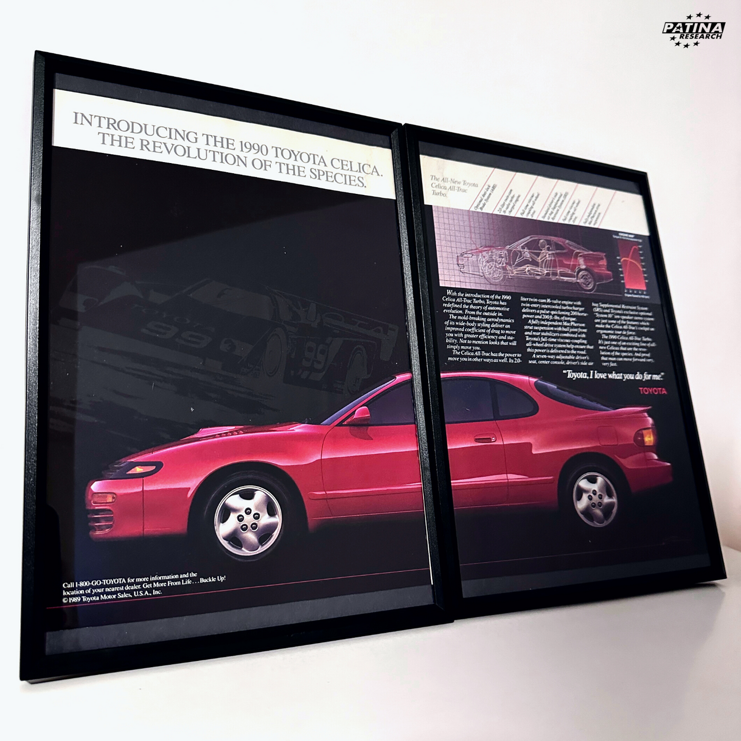 Toyota mr2 revolution framed ad