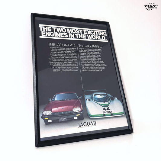 Jaguar two most exciting framed ad