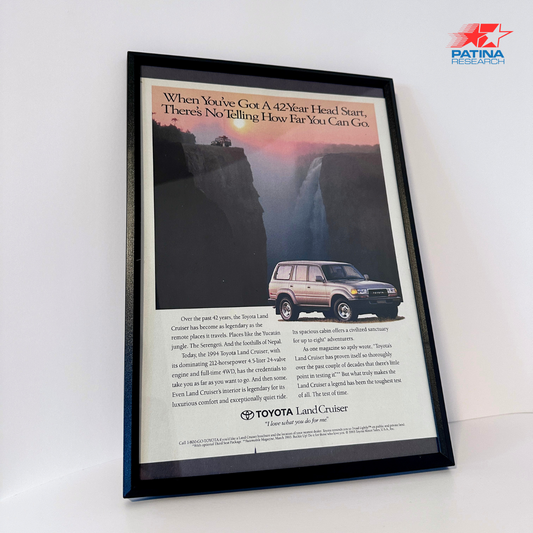 TOYOTA Land Cruiser No telling how far you can go framed ad