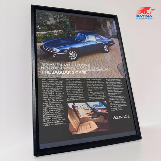 Jaguar XJ-S Perhaps the most seductive..framed ad