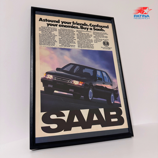 SAAB  Astound your friends. framed ad