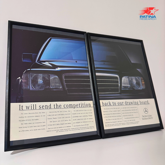 Mercedes E-Class It will send the competition...framed ad