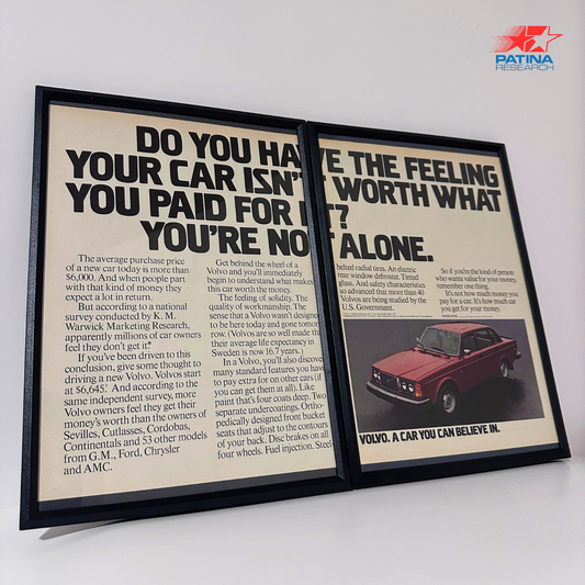 VOLVO Do you have the feeling...framed ad