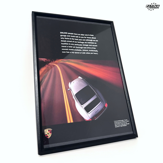 Porsche 255,000 people have an older one framed ad