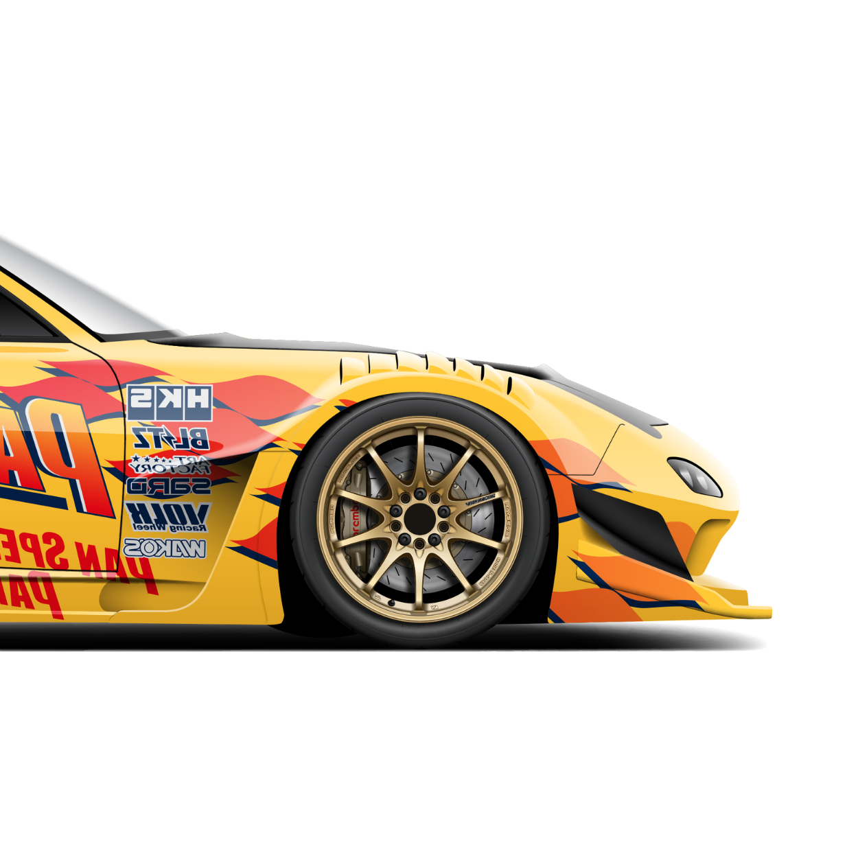 Panspeed Mazda Fd3s RX-7 Time Attack Print