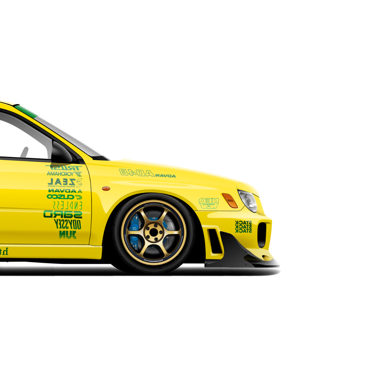 JUN Super Lemon Subaru WRX Print
