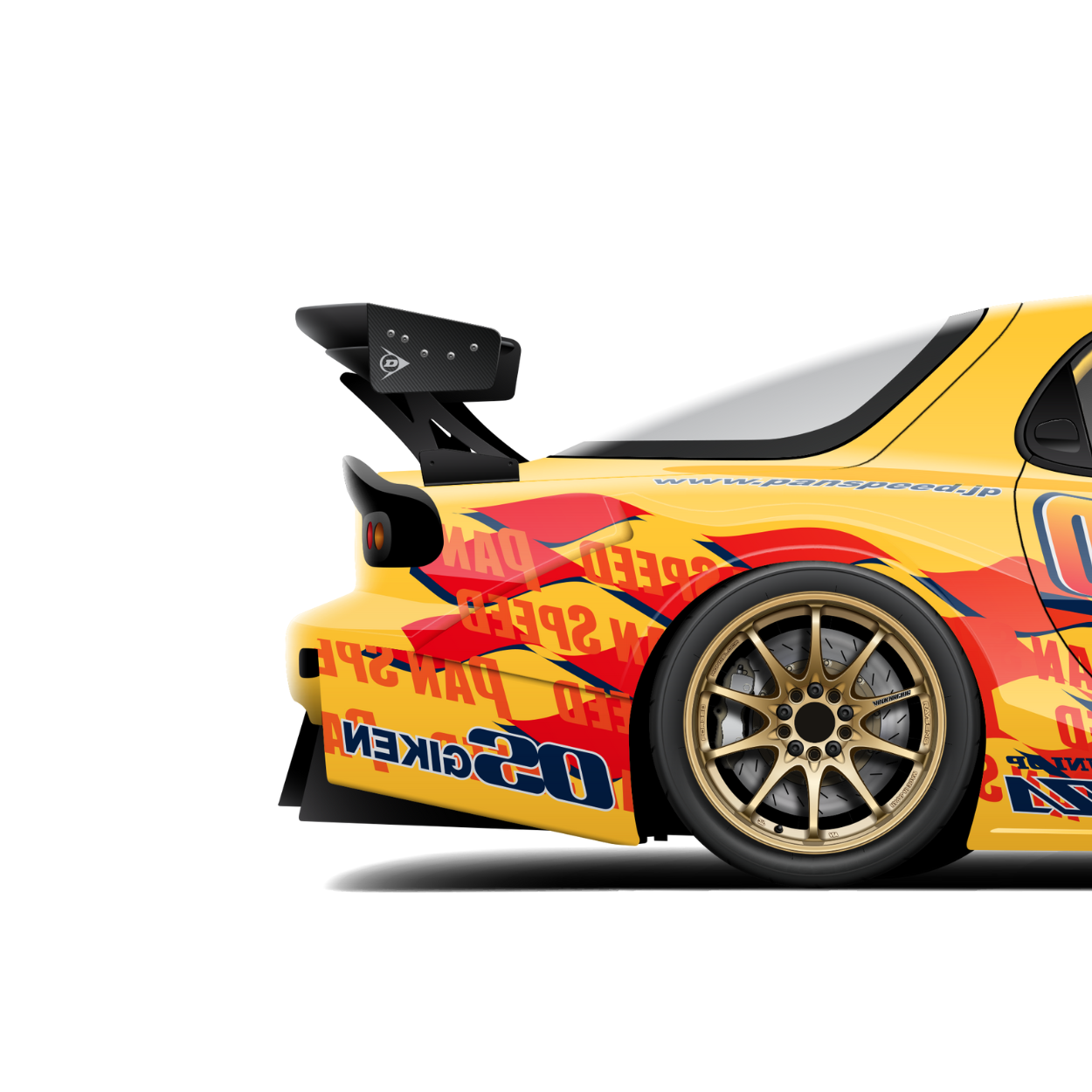 Panspeed Mazda Fd3s RX-7 Time Attack Print