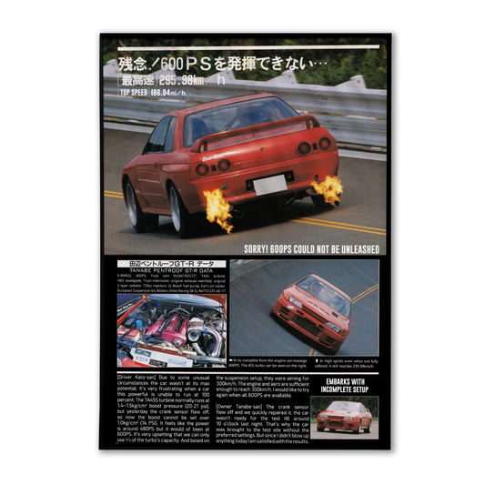 Tanabe GT-R date poster