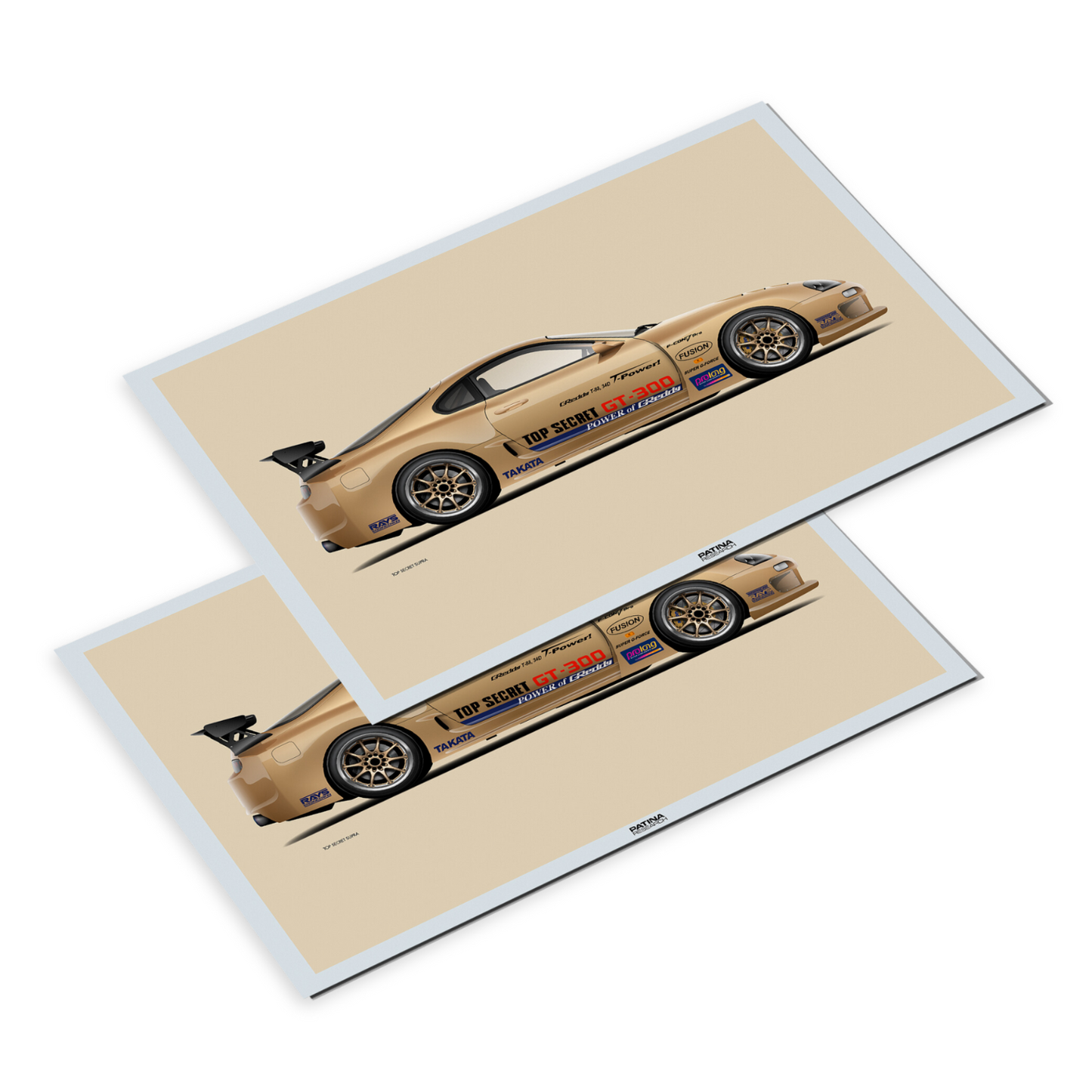 Top Secret GT300 Supra Print