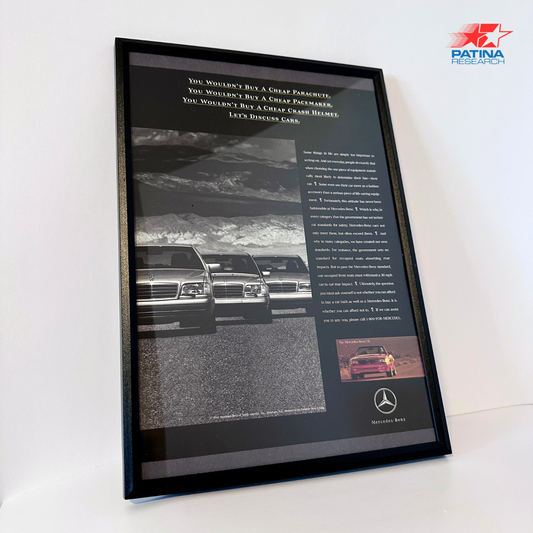 Mercedes-Benz Let's Discuss cars framed ad