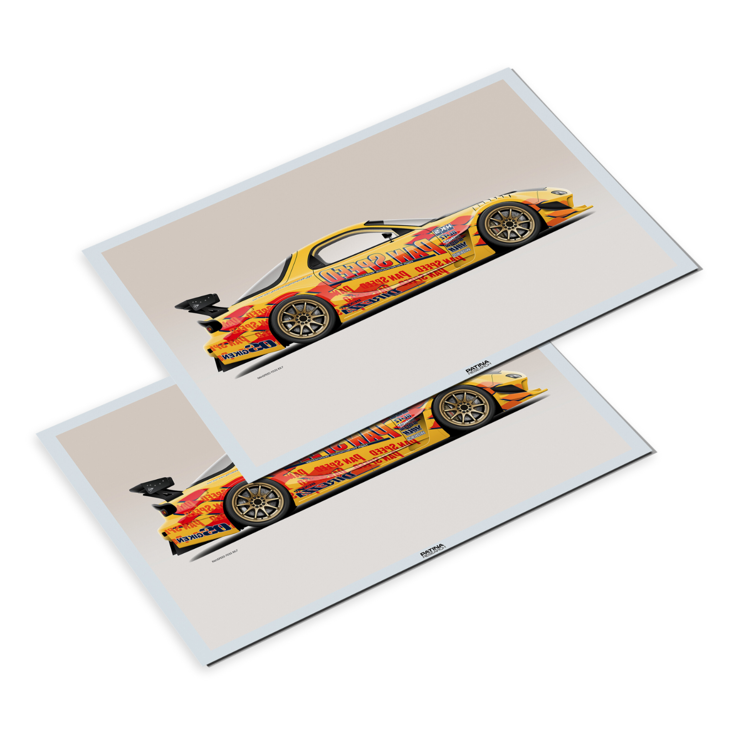 PANSPEED RX-7 TIME ATTACK PRINT – Patina Research PANSPEED RX-7 TIME ATTACK PRINT – Patina Research