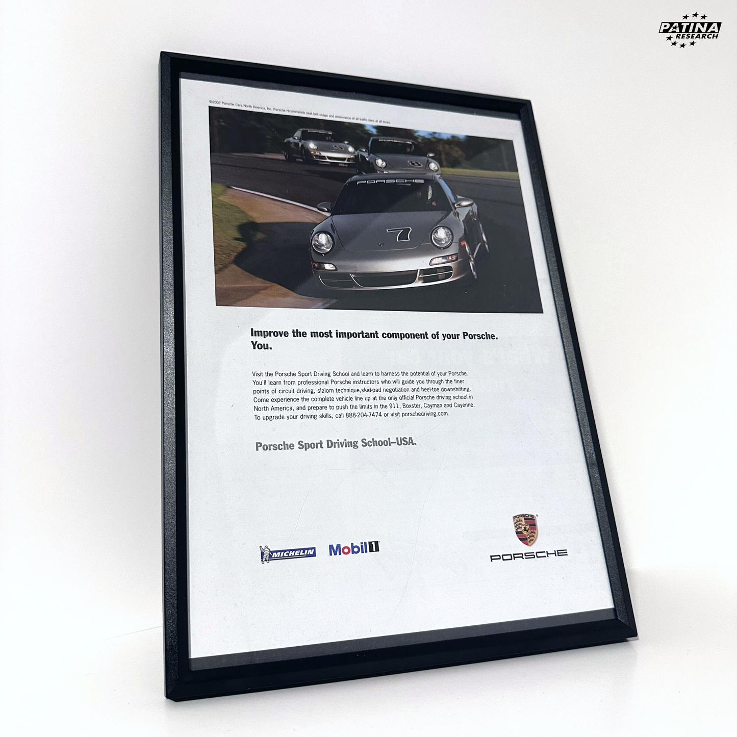 Porsche 997 improve the most framed ad