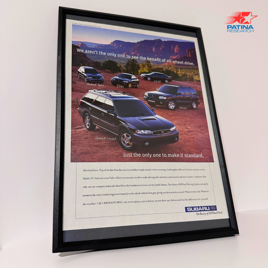 SUBARU OUTBACK LIMITED Just the only one to make it standard framed ad