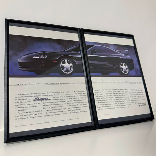 Toyota Mk4 Supra this is a line framed ad