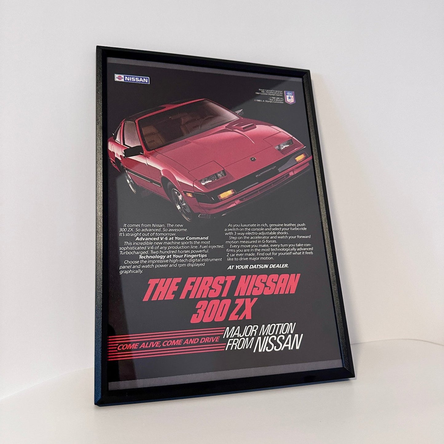 The first nissan 300zx framed ad