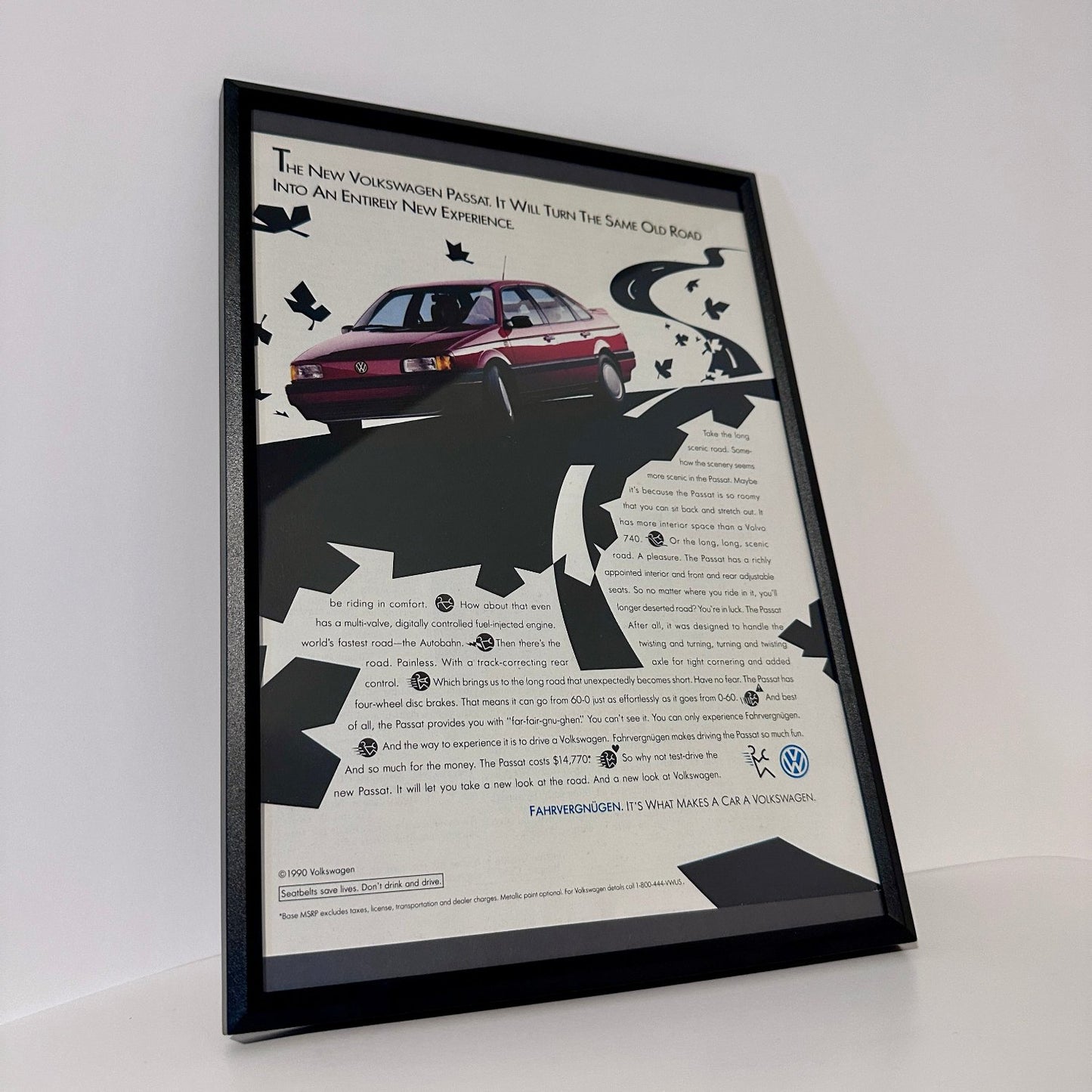 Volkswagen Passat framed ad