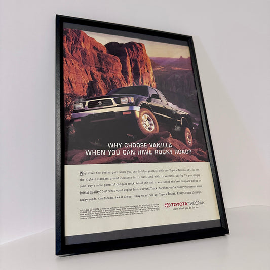 Toyota Tacoma why choose vanilla framed ad