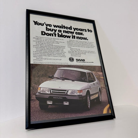 Saab waited years framed ad