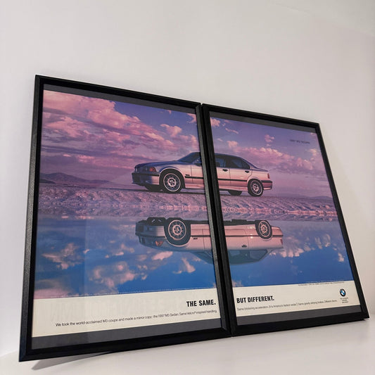 Bmw e36 m3 the same but different framed ad