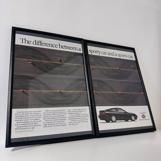 Nissan 240sx difference framed ad