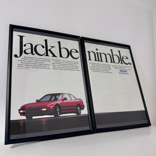 Honda prelude Jack be nimble framed ad