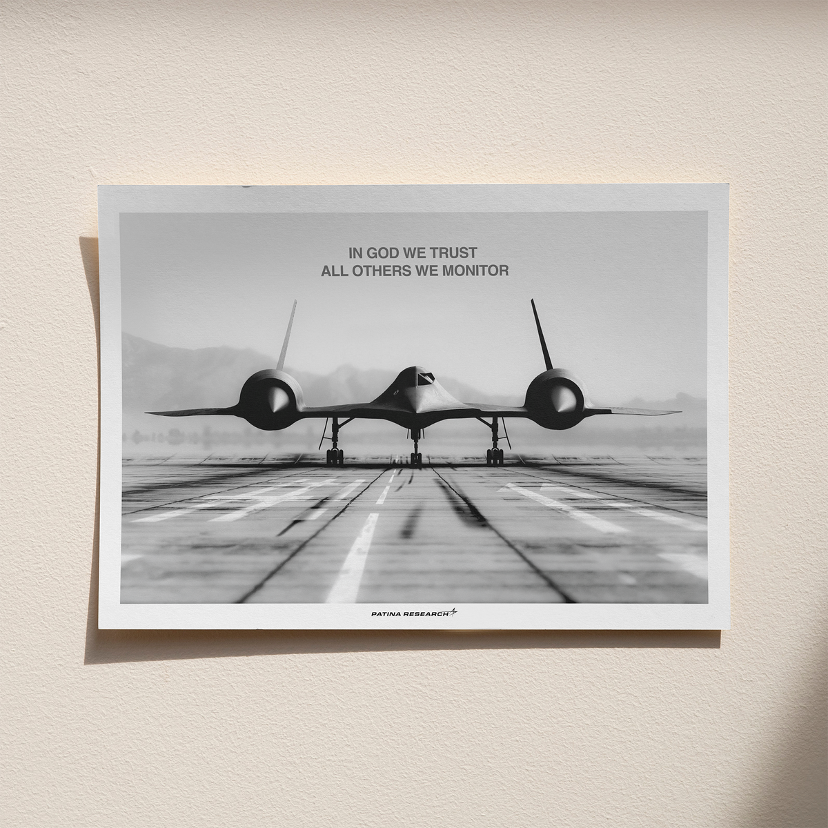 SR-71 BLACKBIRD MONITOR POSTER
