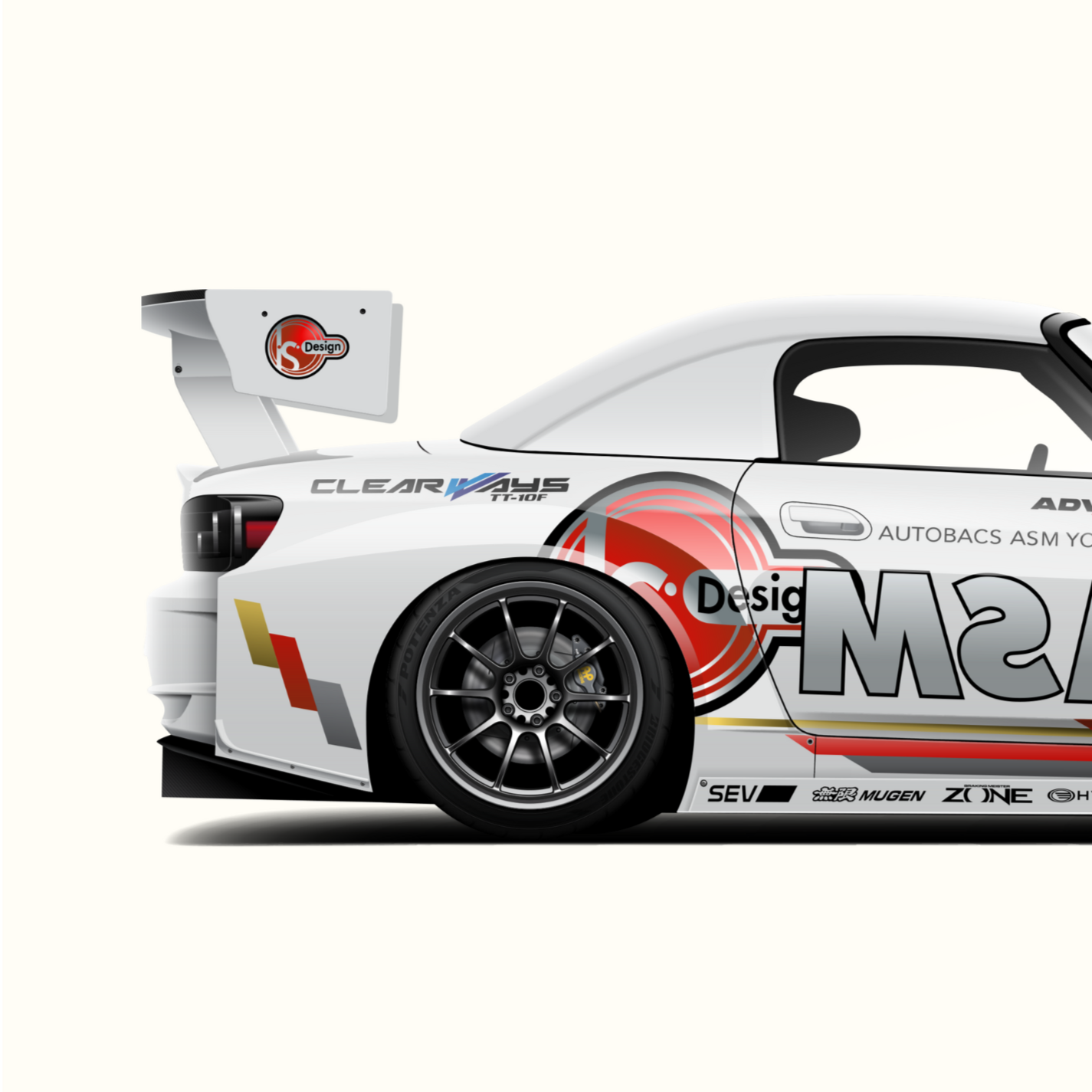 Honda S2000 ASM Time Attack Print