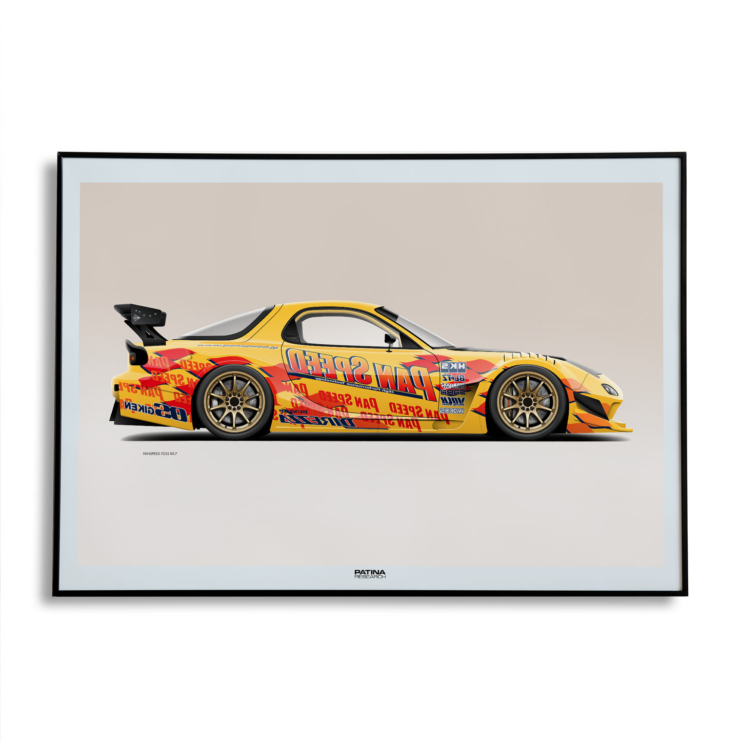 Panspeed Mazda Fd3s RX-7 Time Attack Print