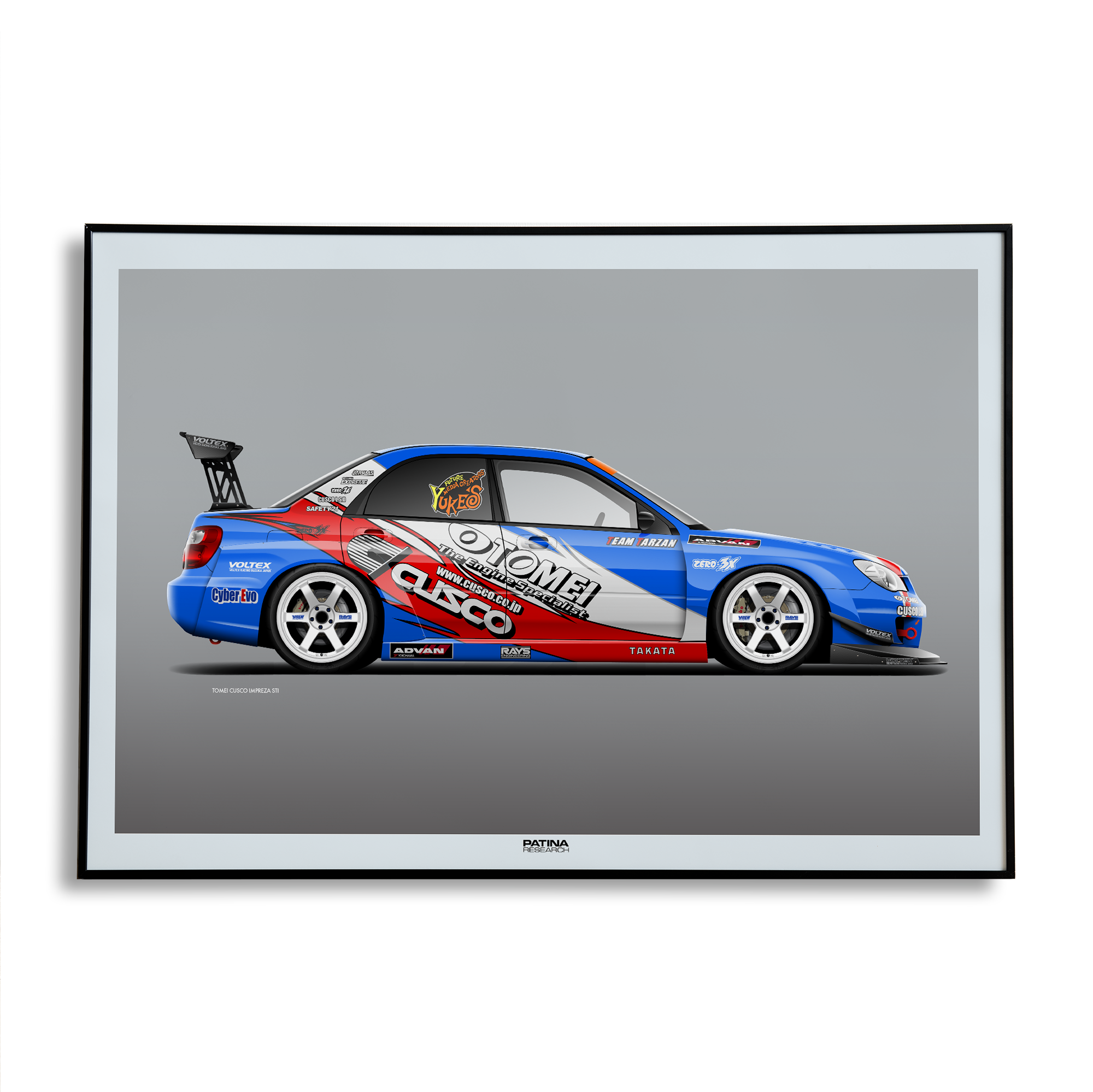 Tomei Cusco Impreza sti Time Attack Print – Patina Research