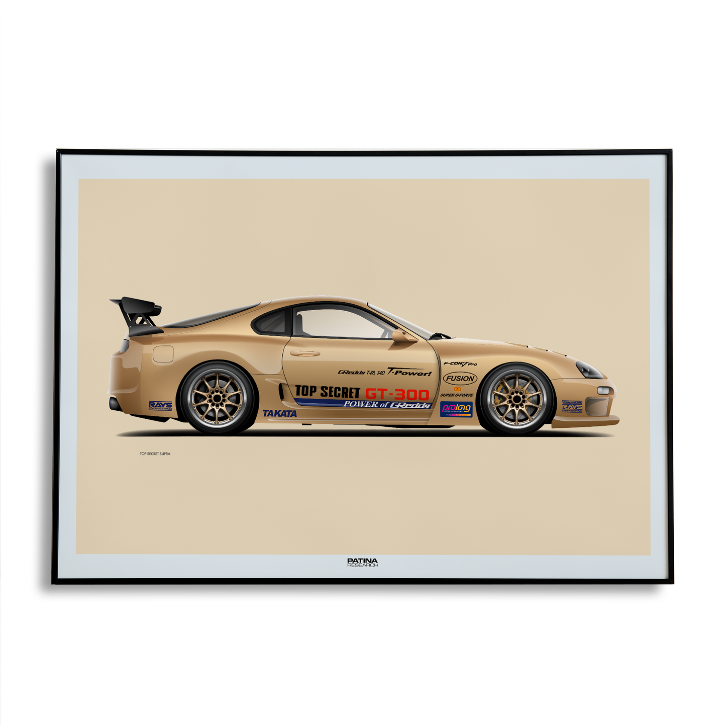 Top Secret GT300 Supra Print