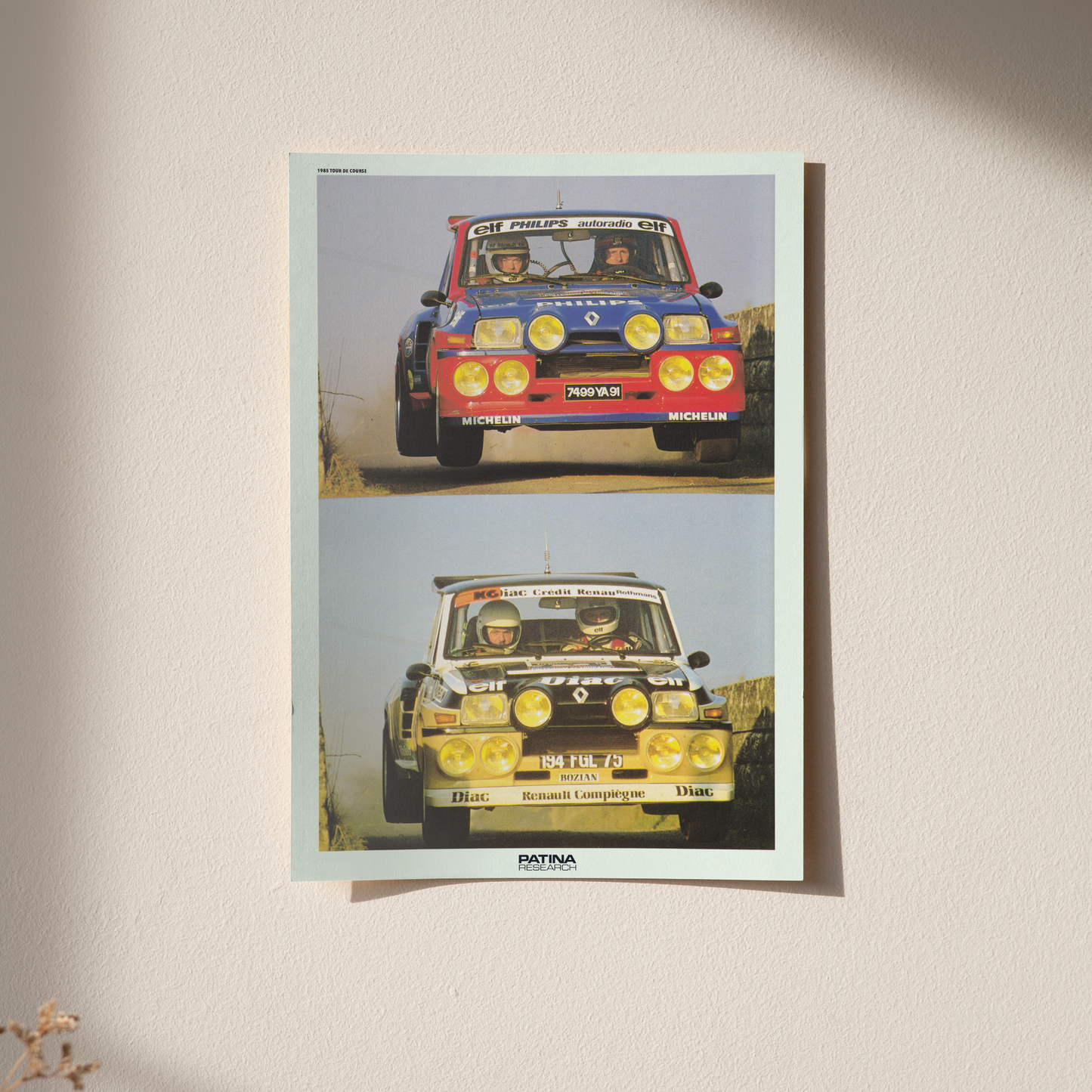 1985 Tour De Corse Renault 5 Group B Print