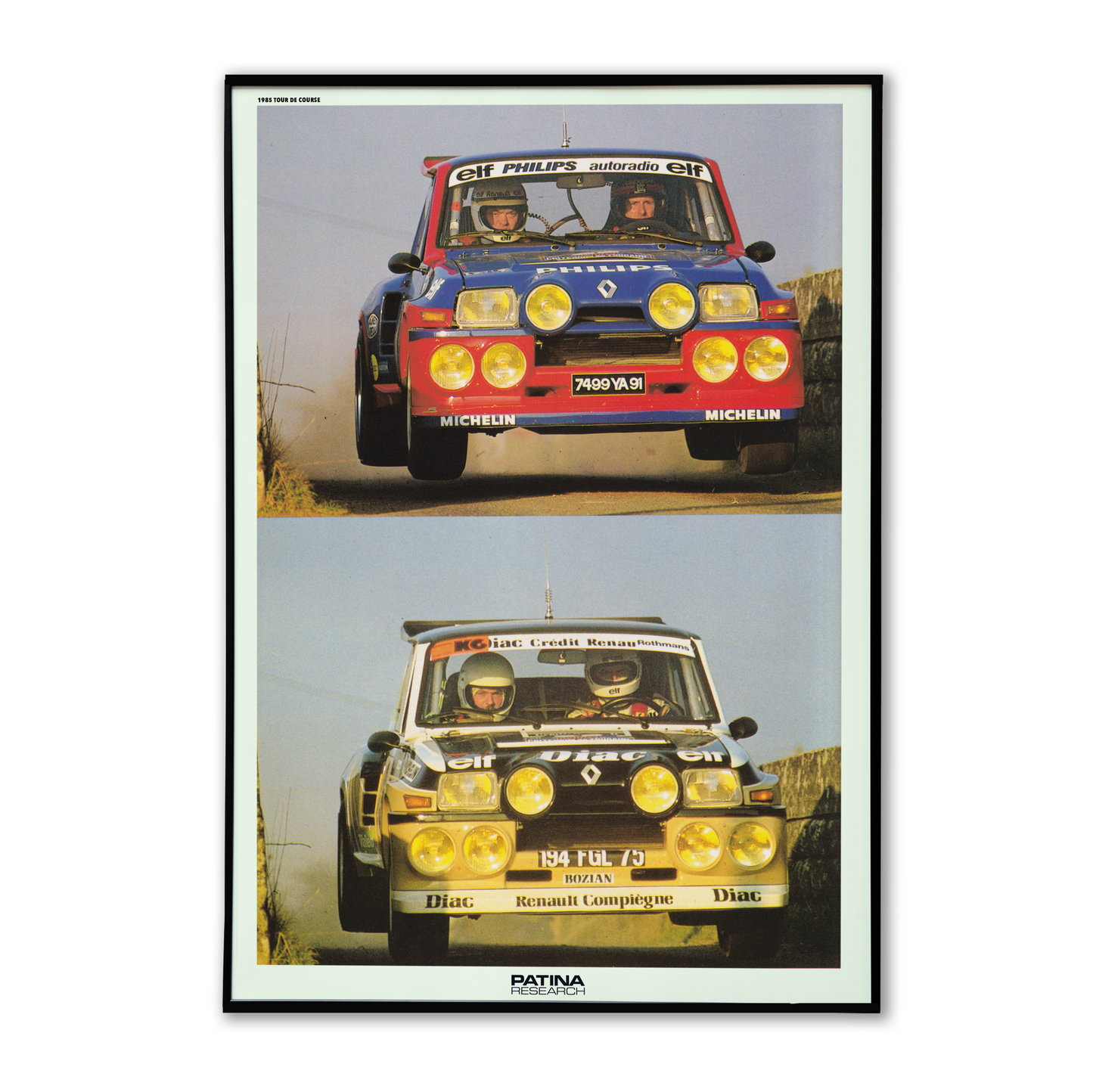 1985 Tour De Corse Renault 5 Group B Print