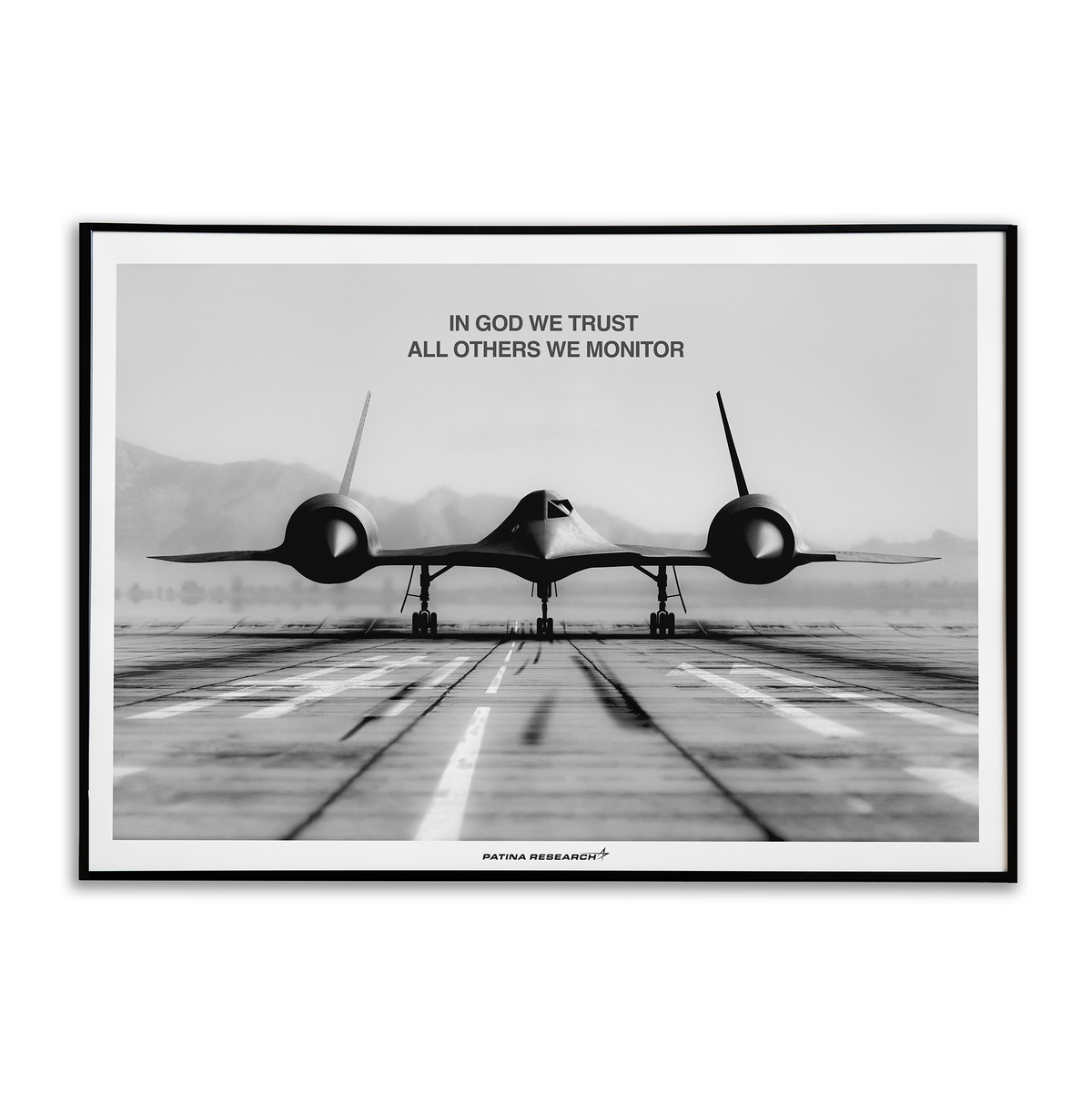 SR-71 BLACKBIRD MONITOR POSTER