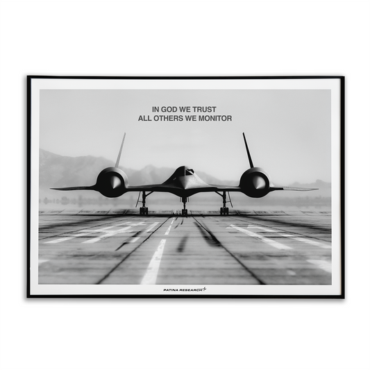 SR-71 BLACKBIRD MONITOR POSTER