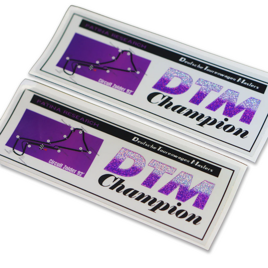 DTM CHAMPION 7" STICKER