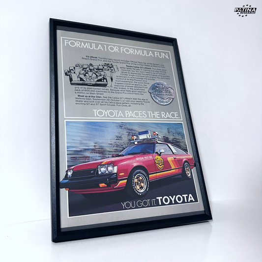 Toyota foruma 1 framed ad