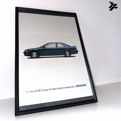 The honda accord Se coupe framed ad