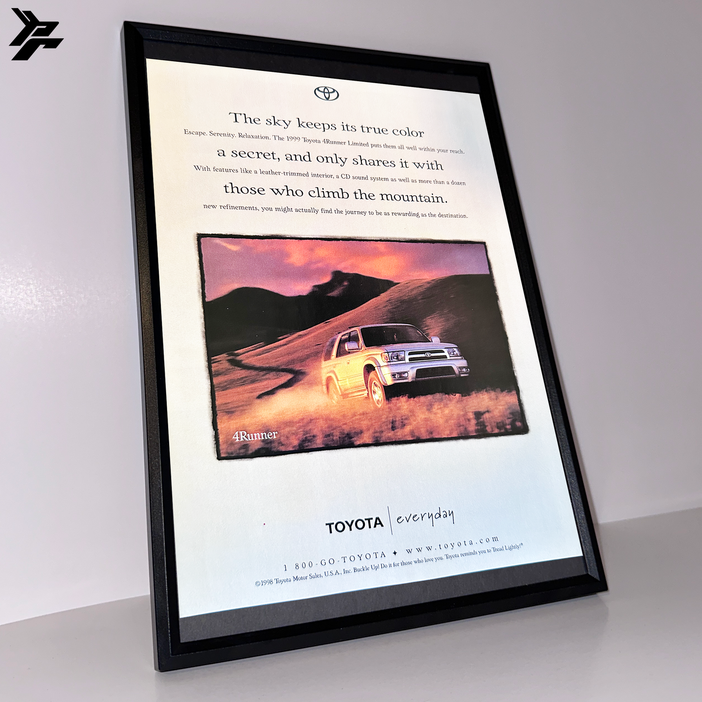 Toyota 4Runner everyday framed ad