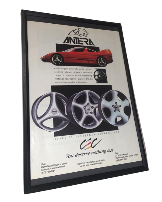 Antera Acura Nsx deserve nothing less framed ad