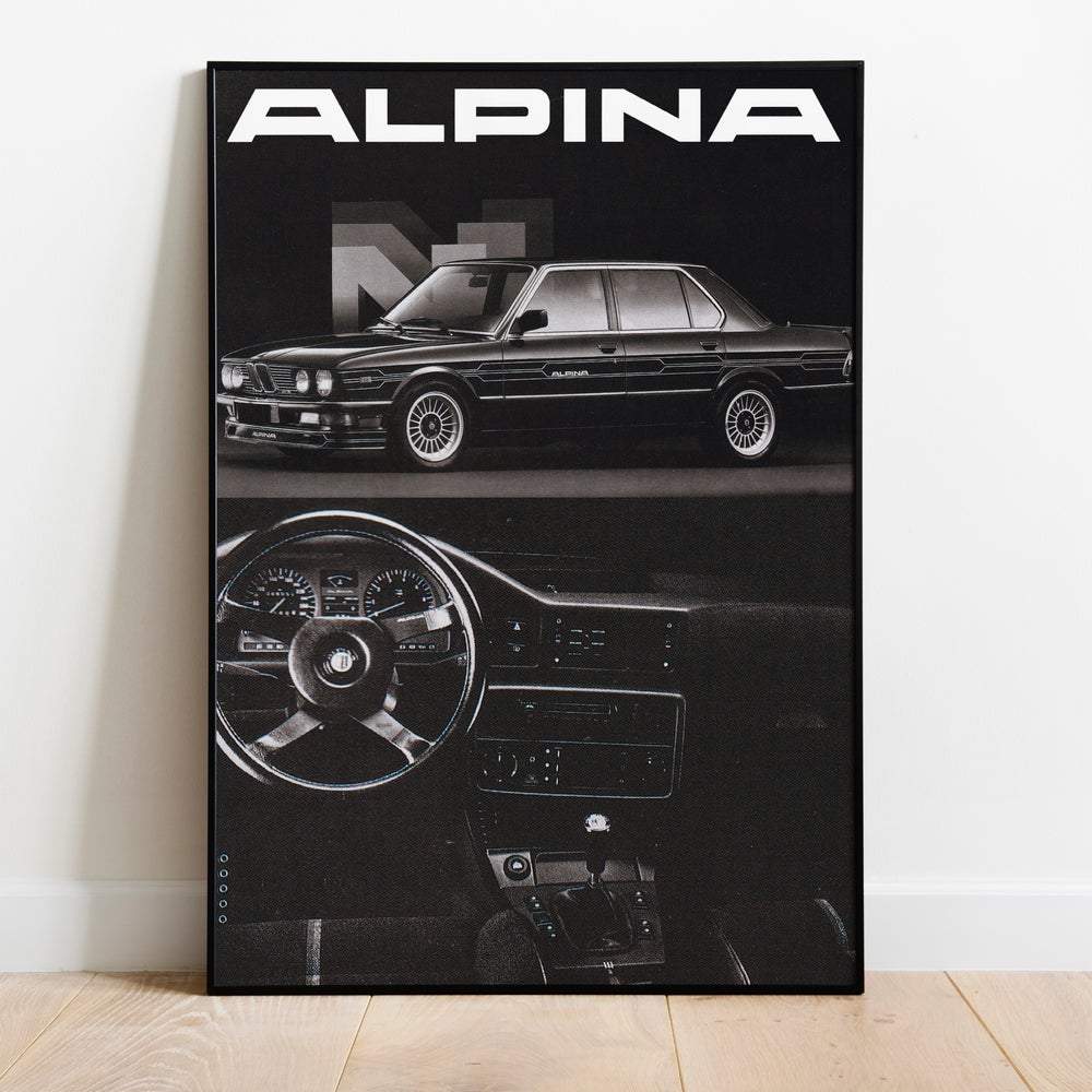 Alpina bmw e28 poster