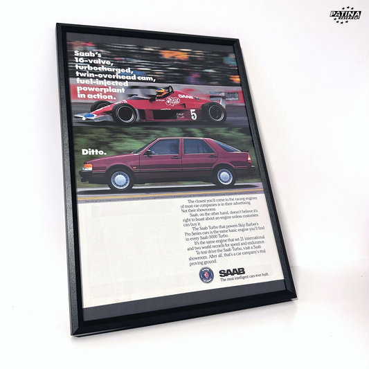Saab 16 valve 9000 turbo framed ad