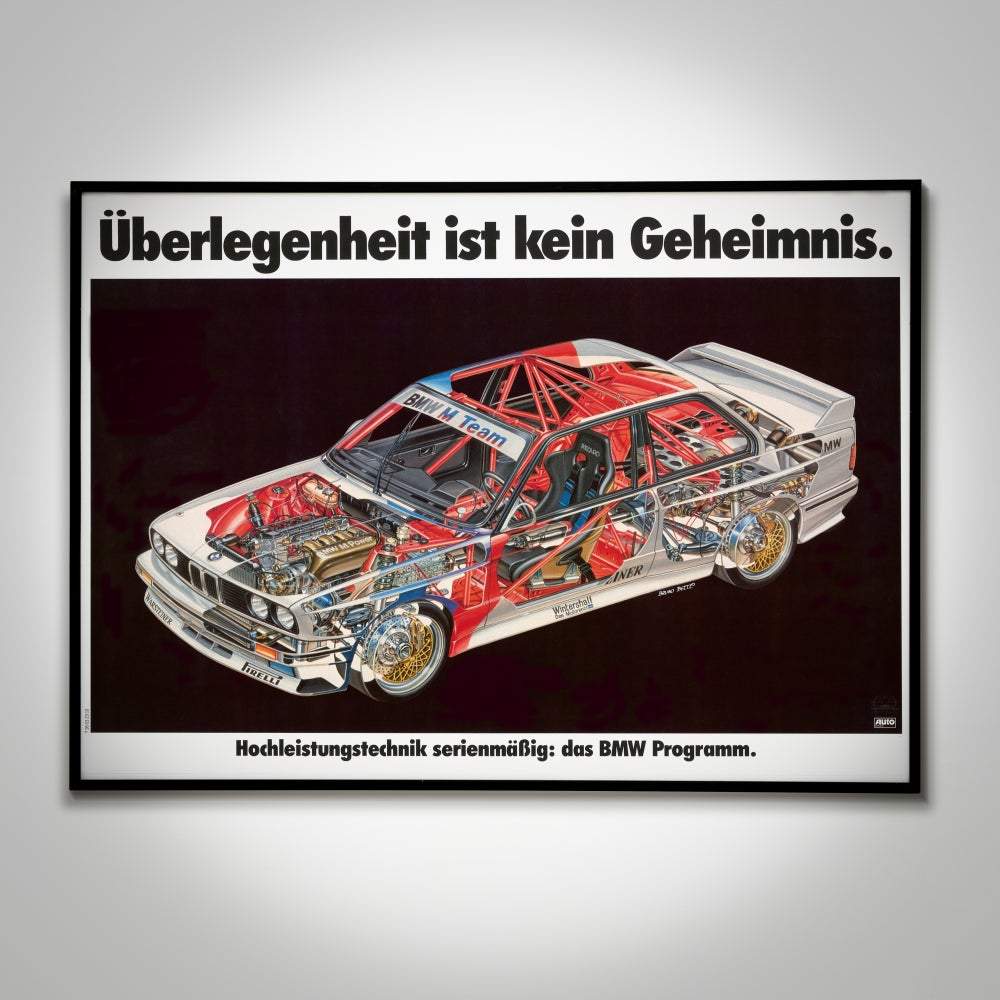 UBERLEGENHEIT bmw e30 m3 poster