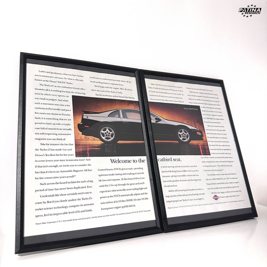 Nissan 300zx catbird seat framed ad