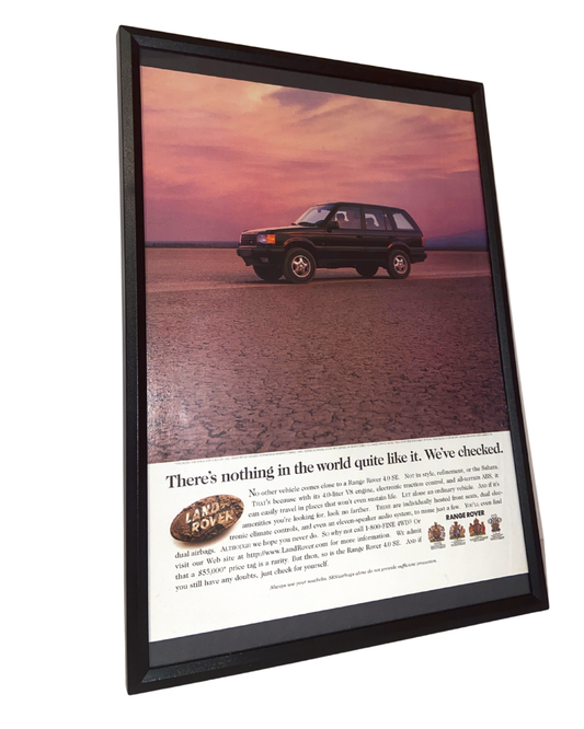 Land Rover nothing like it framed ad