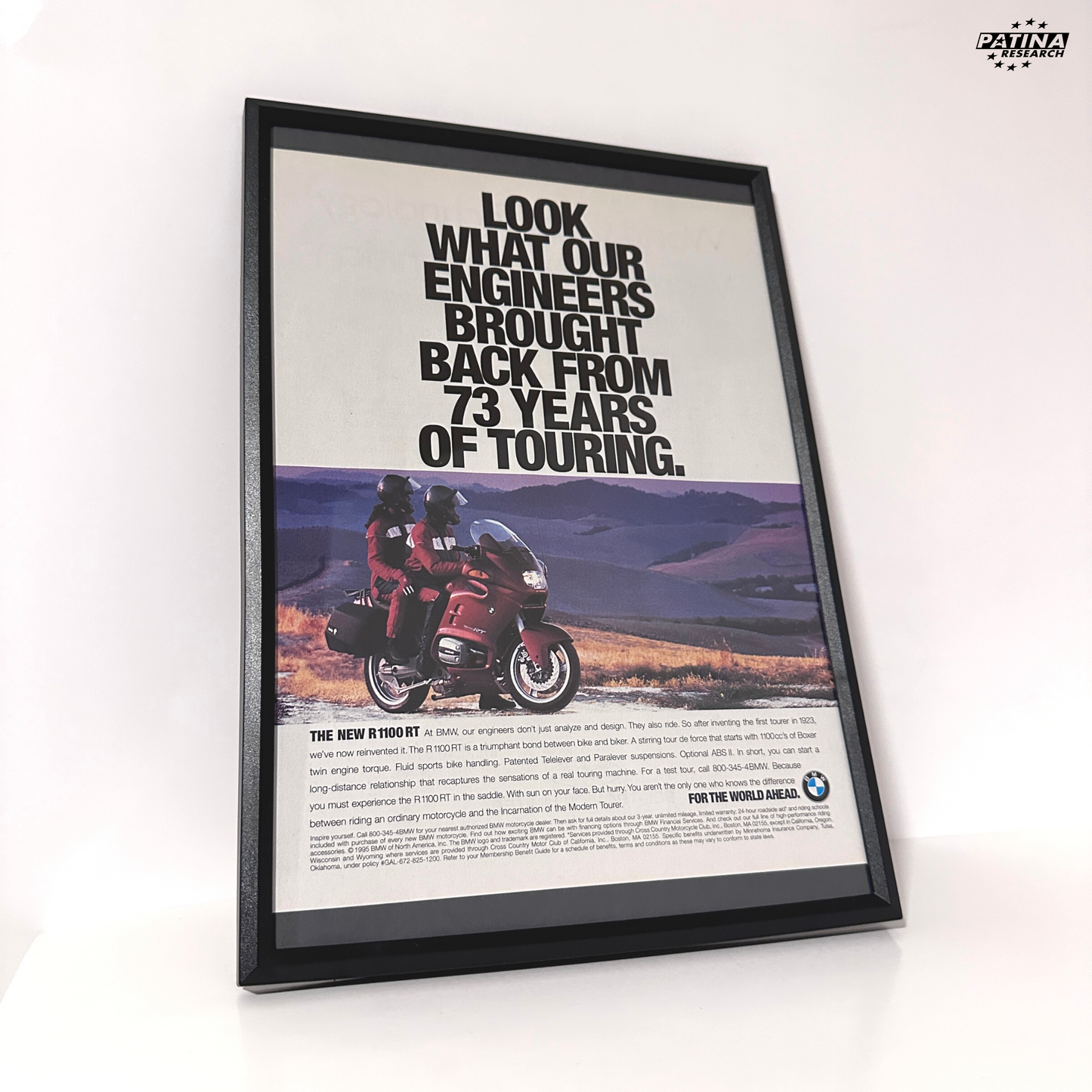 Bmw engineers brought back framed ad