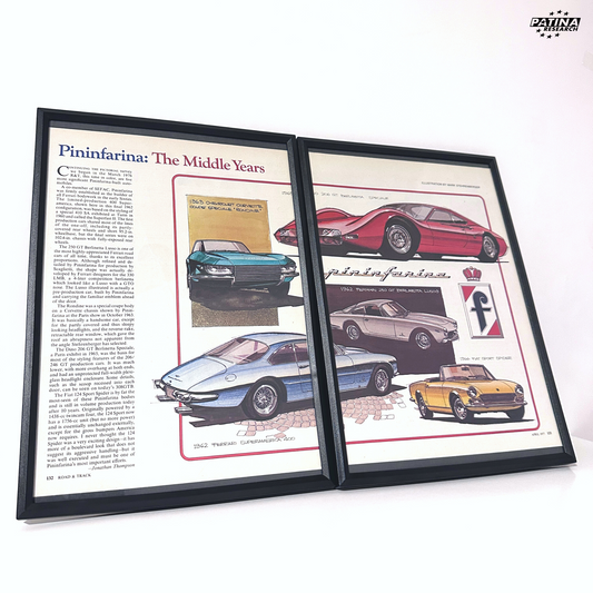 Pininfarina The middle years framed ad