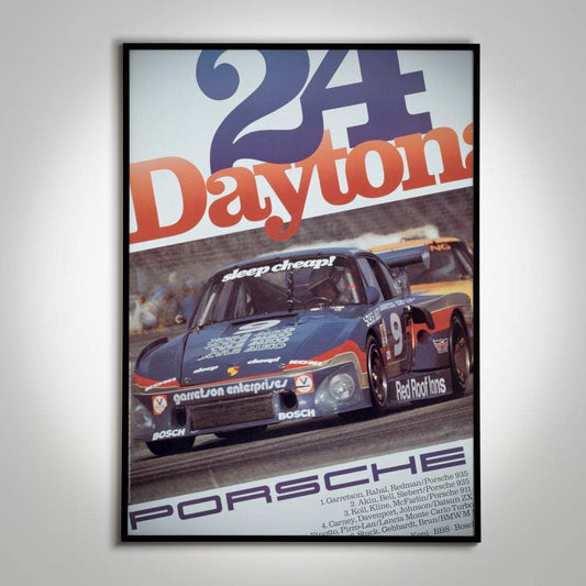 24 hour Daytona Porsche poster