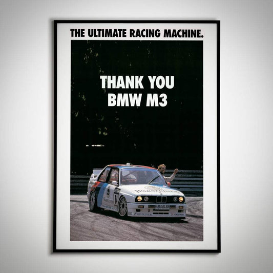 Ultimate Racing Machine bmw e30 m3 Poster