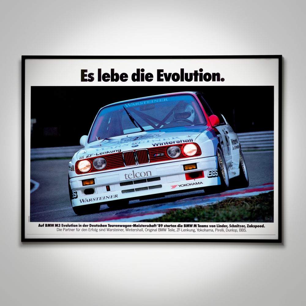 ES LEBE TOURENWAGEN  bmw e30 m3 POSTER