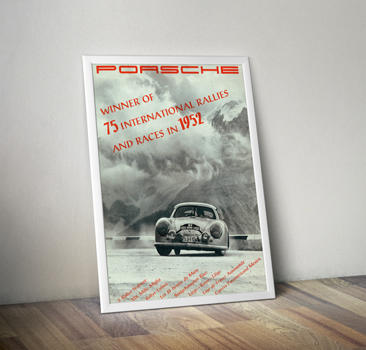 Winner Of 75 International Rallies And Races In 1952 poster